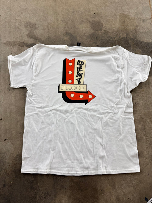 Dentproof comedy sign logo tshirt