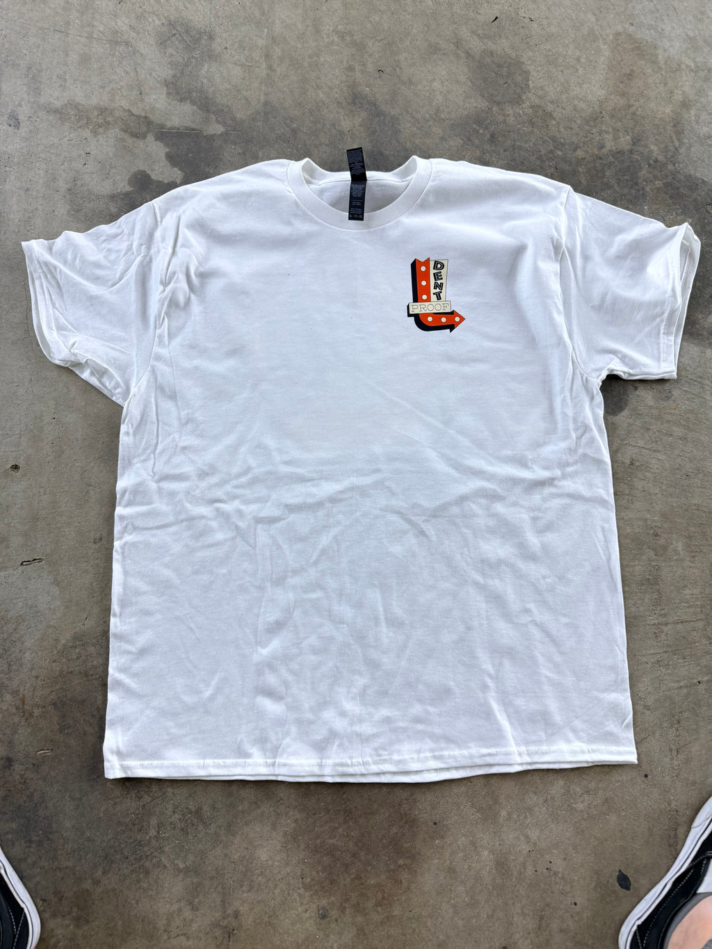 Dentproof comedy sign logo tshirt