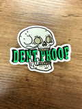 Dentproof skull sticker
